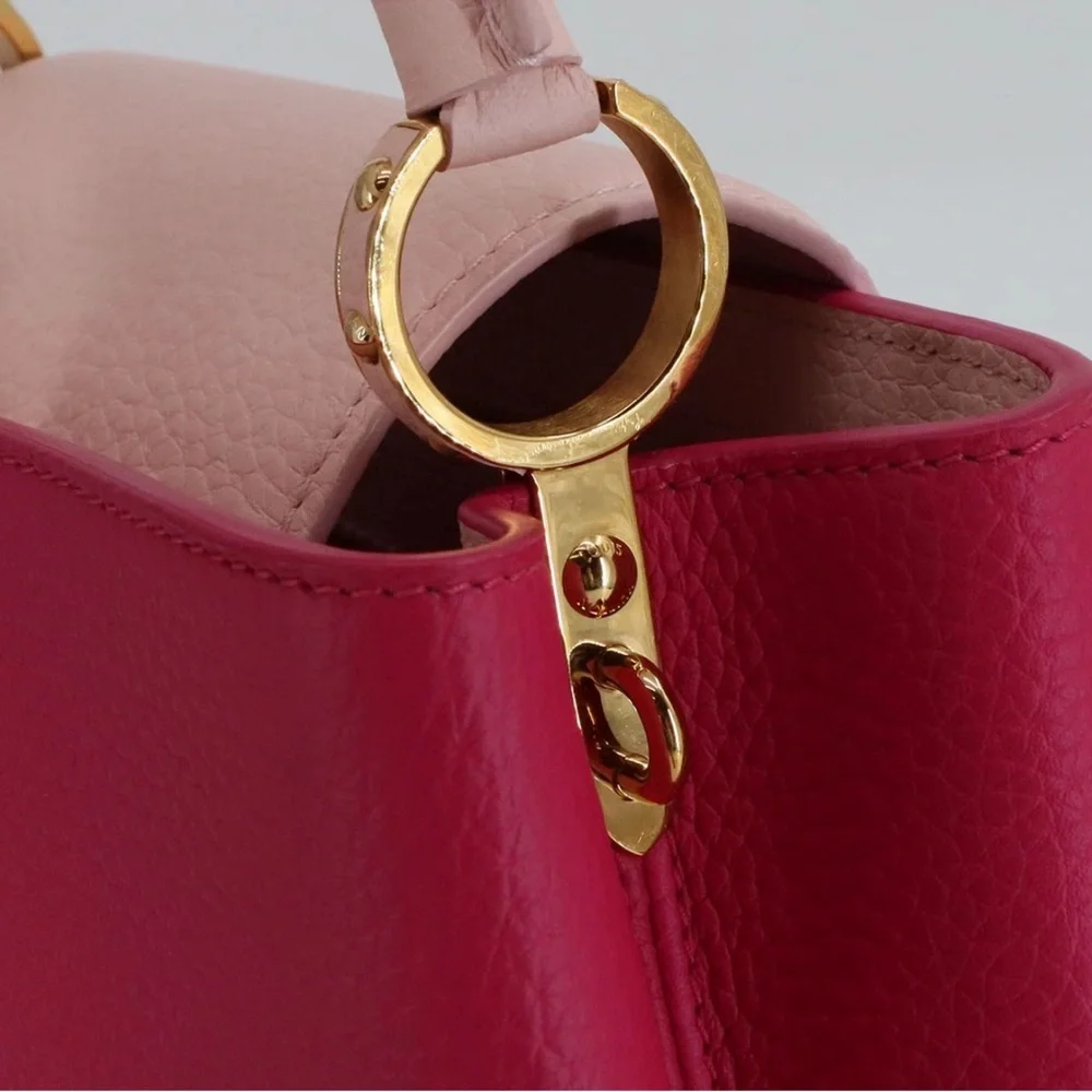 LOUIS VUITTON Capucines BB 2way Hand Shoulder Bag Taurillon Pink 90302134 - Picture 9 of 11